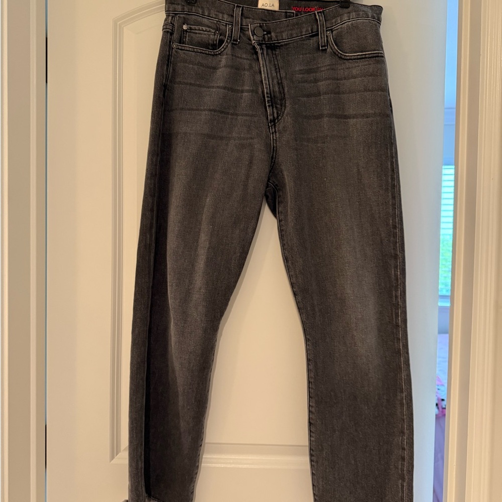 Alice + Olivia Women's Black Straight Jeans